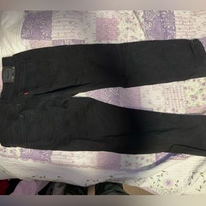 Black Levi’s size 34, decent condition. Price is firm.